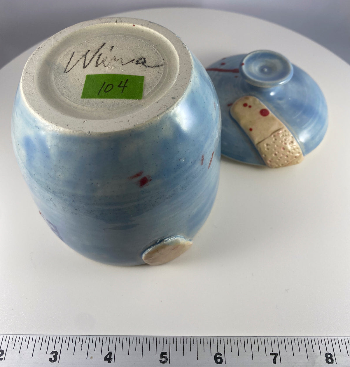 #104 Bandaid Jar w/ Splatter