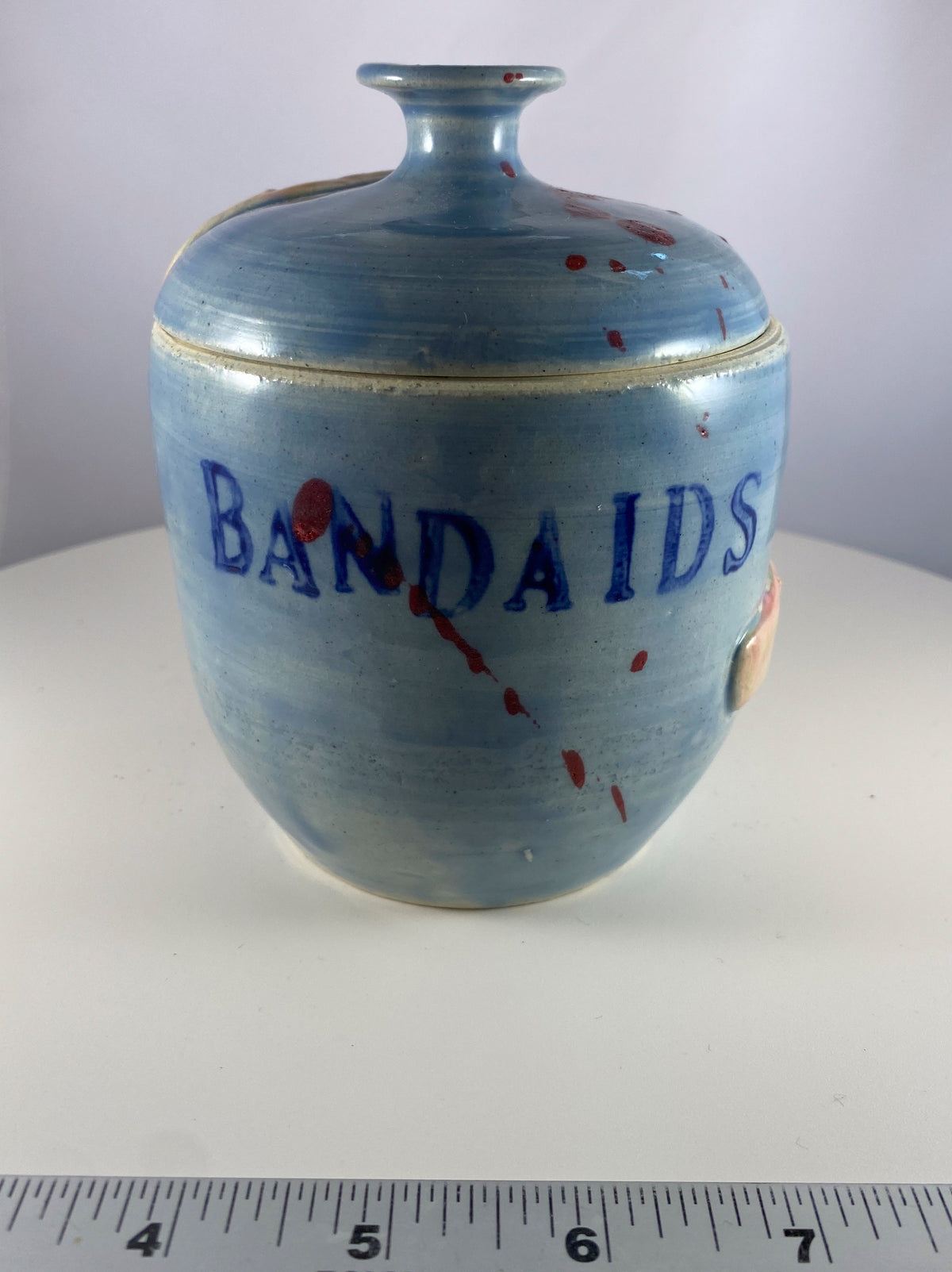 #104 Bandaid Jar w/ Splatter