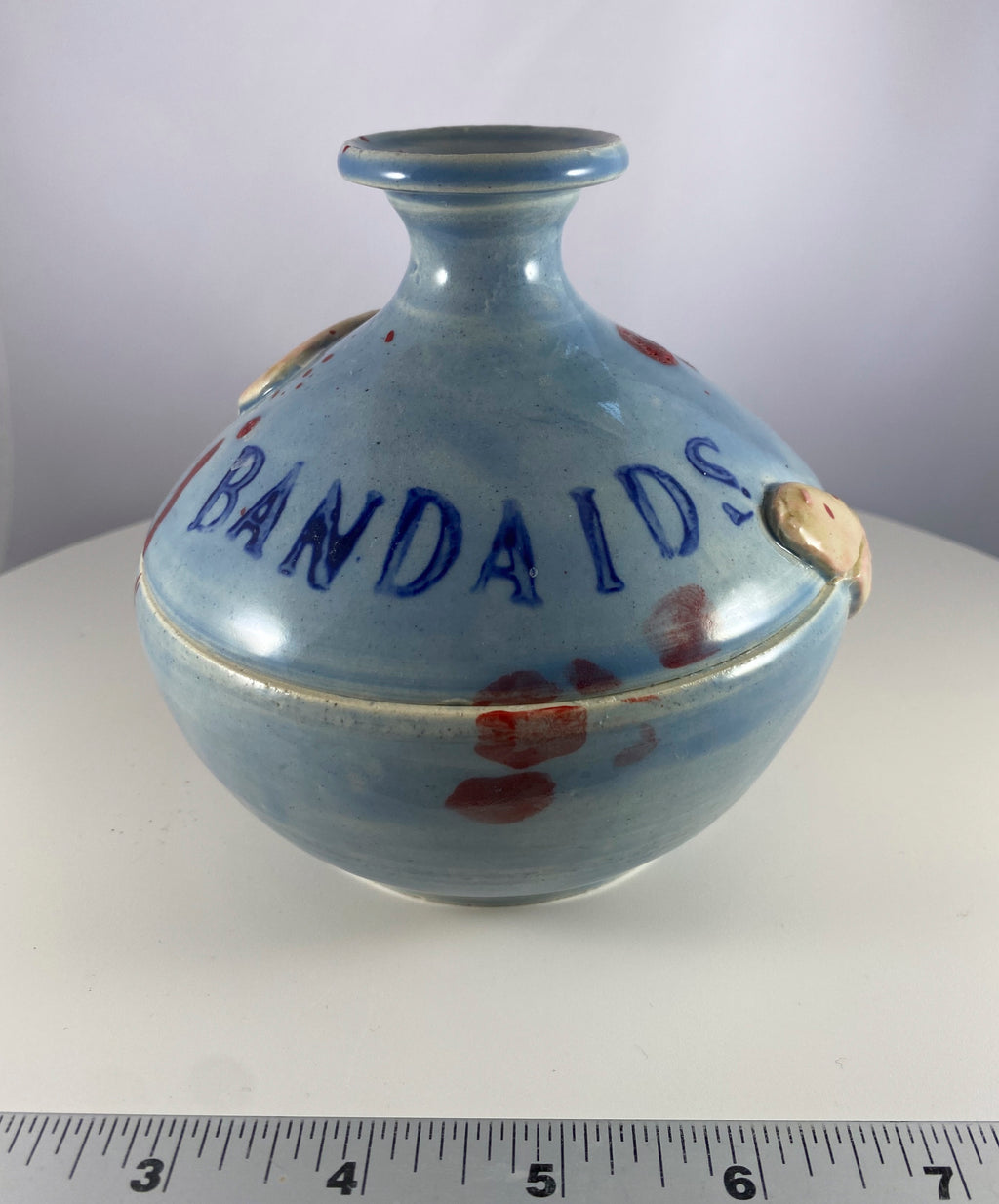 #106 Bandaid Jar w/ Splatter