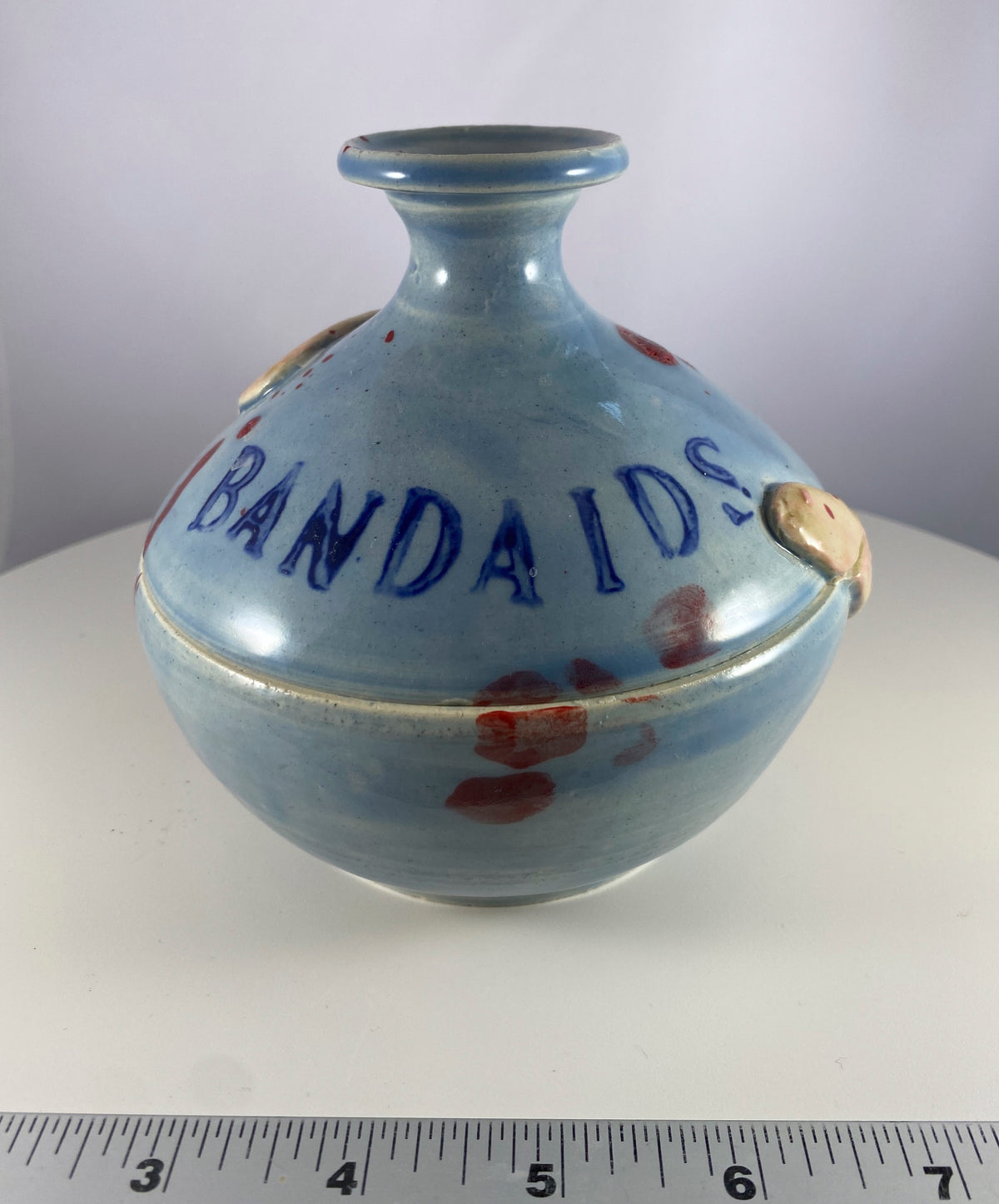 #106 Bandaid Jar w/ Splatter