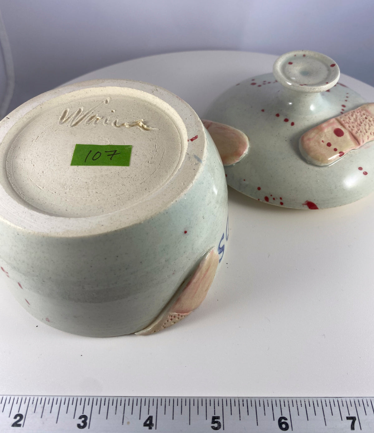 #107 Bandaid Jar w/ Splatter