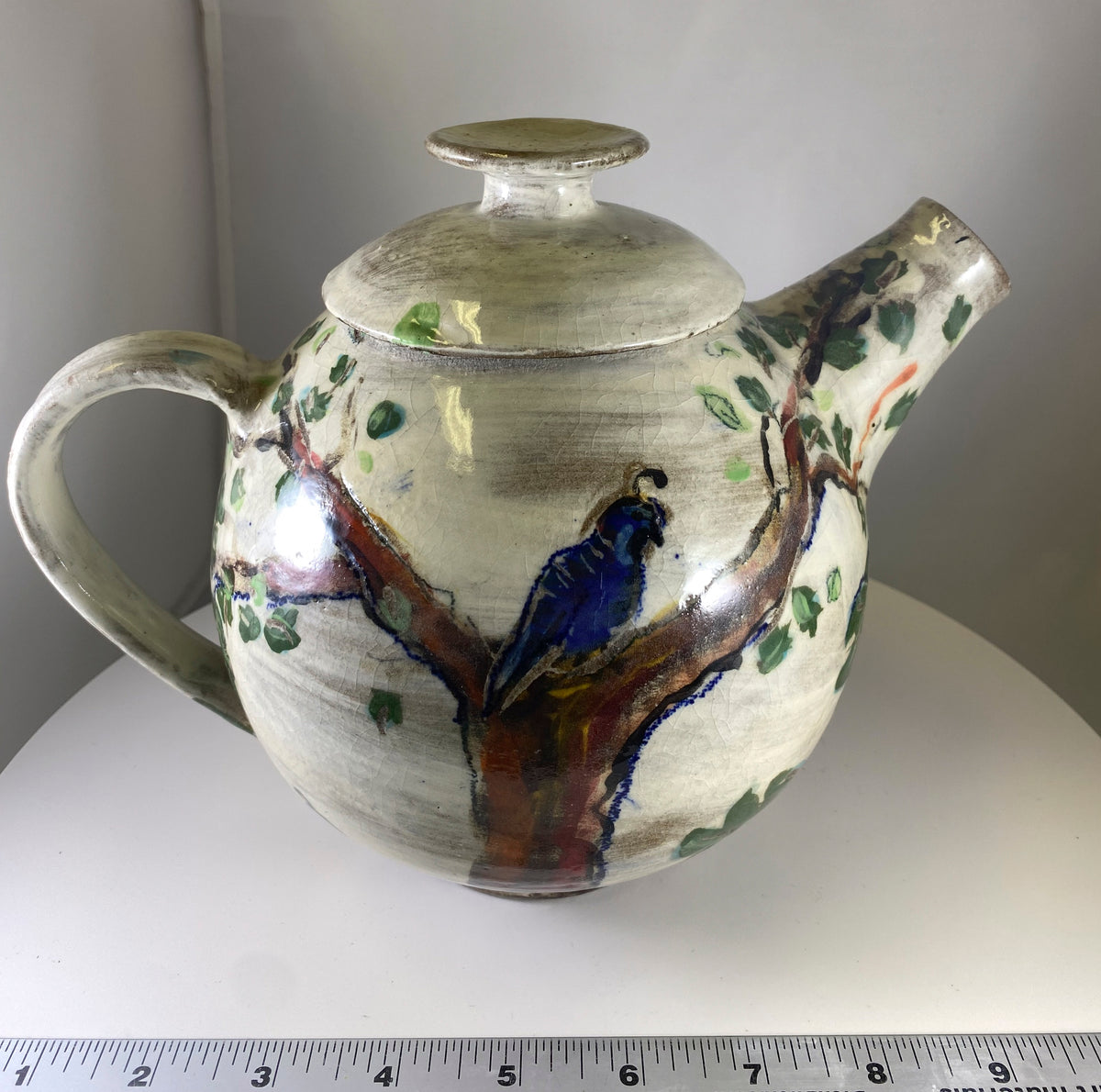 #114 Quail Teapot