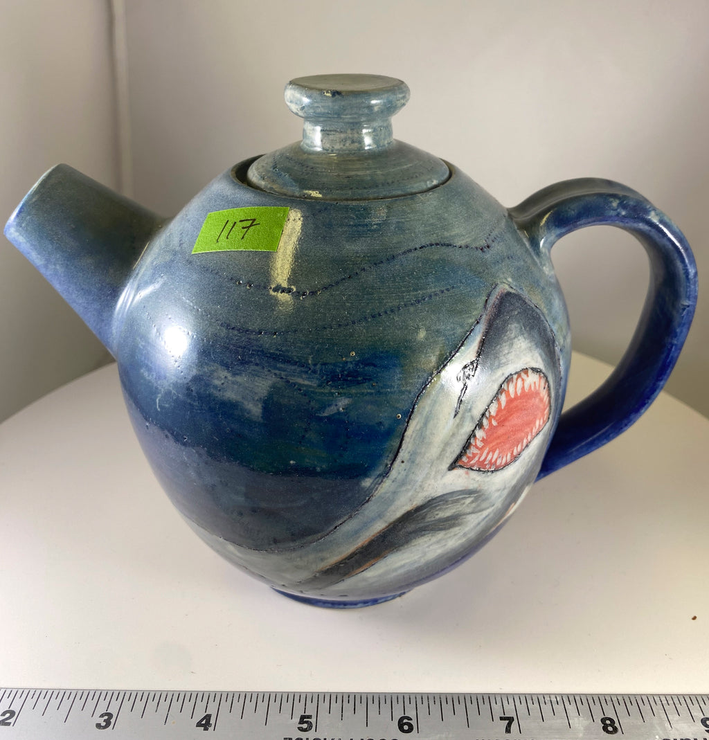 #117 Shark Teapot