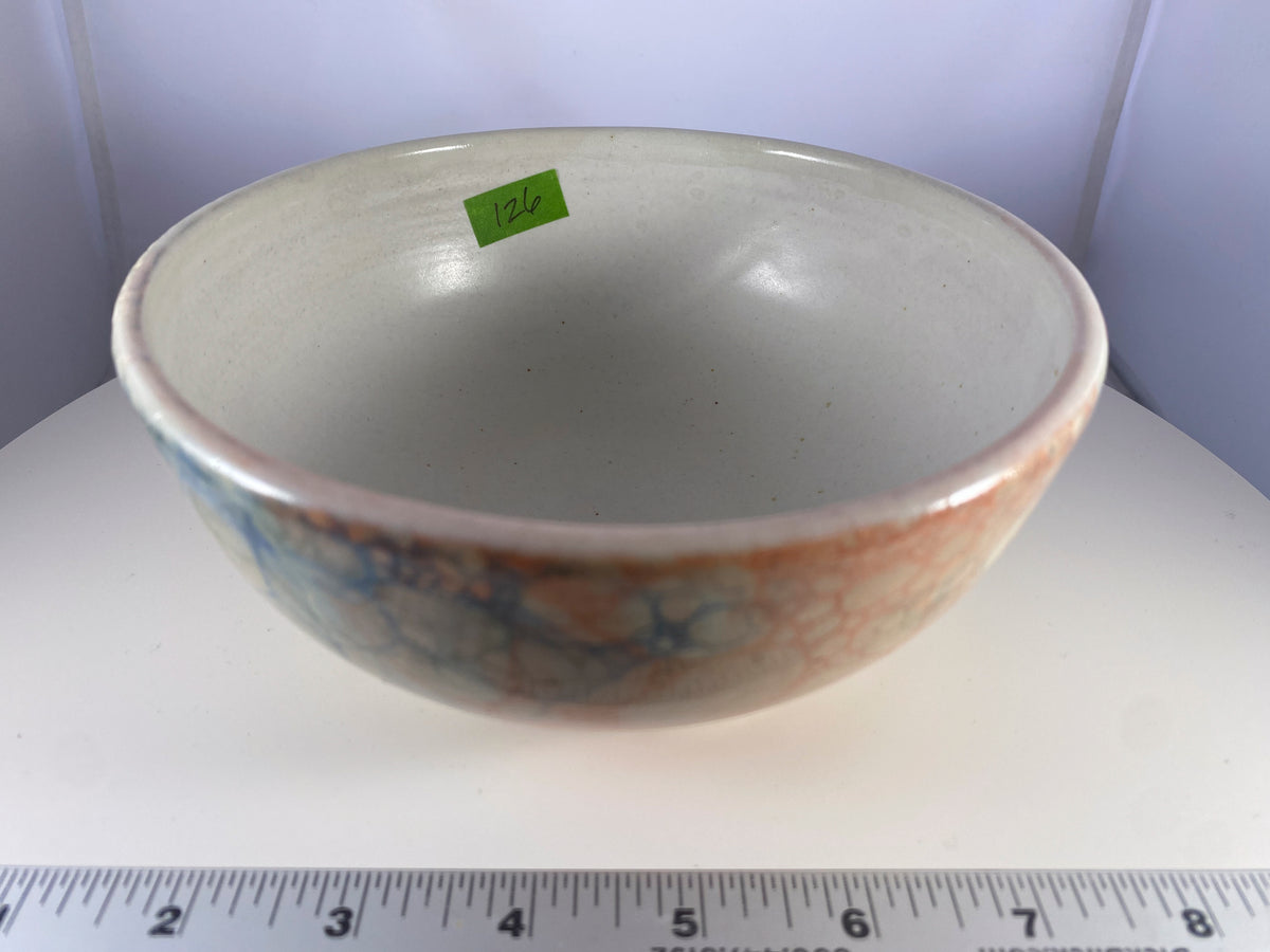 #126 White Bigger Bowl