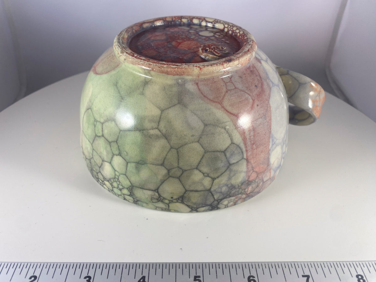 #137 Medium White Bowl w/ Handle