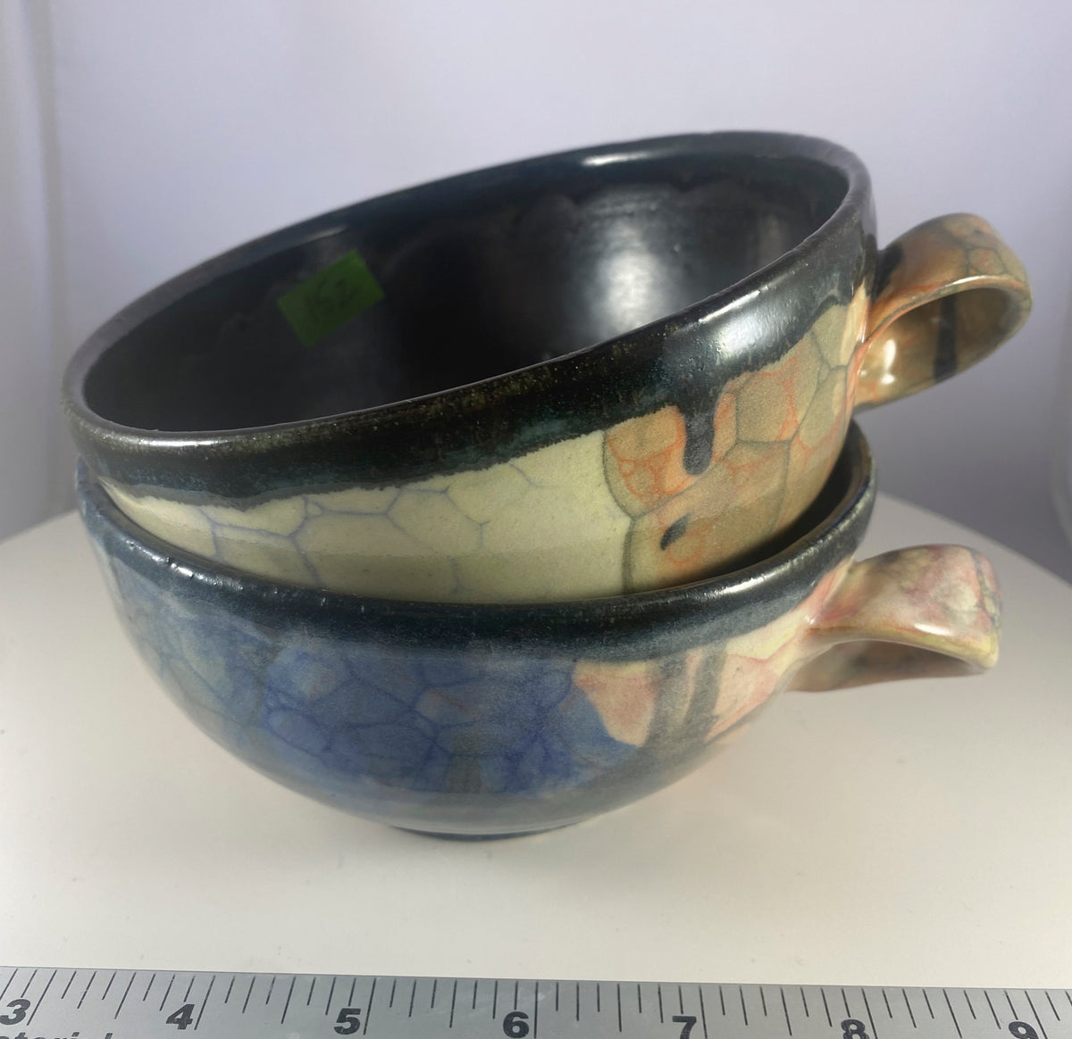 #152 Medium Black Bowl w/ Handle