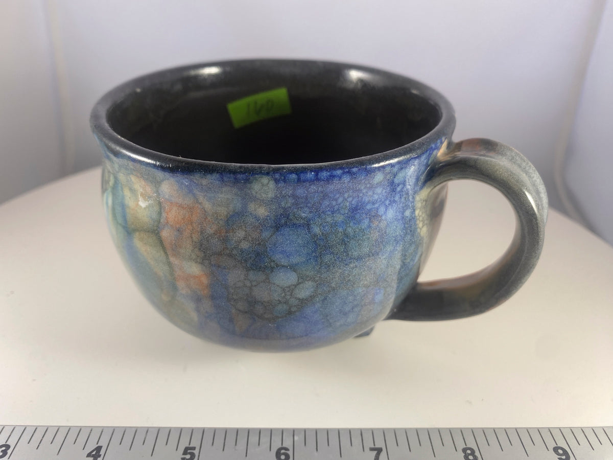 #160 Large Black Cauldron Mug