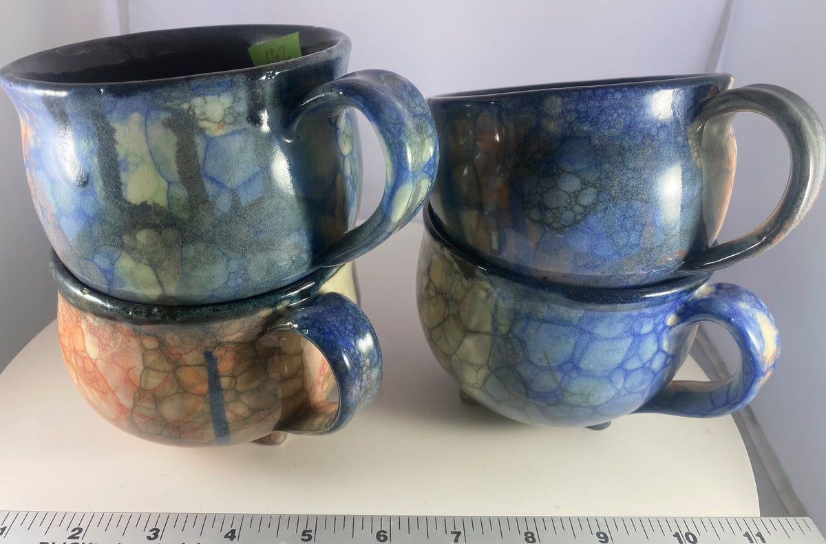 #164 Large Black Cauldron Mug