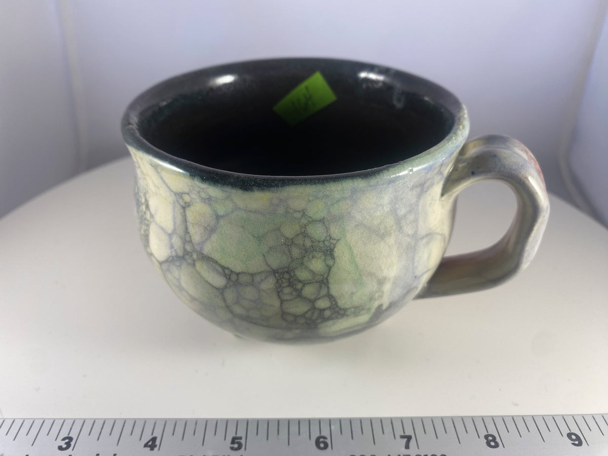 #164 Large Black Cauldron Mug