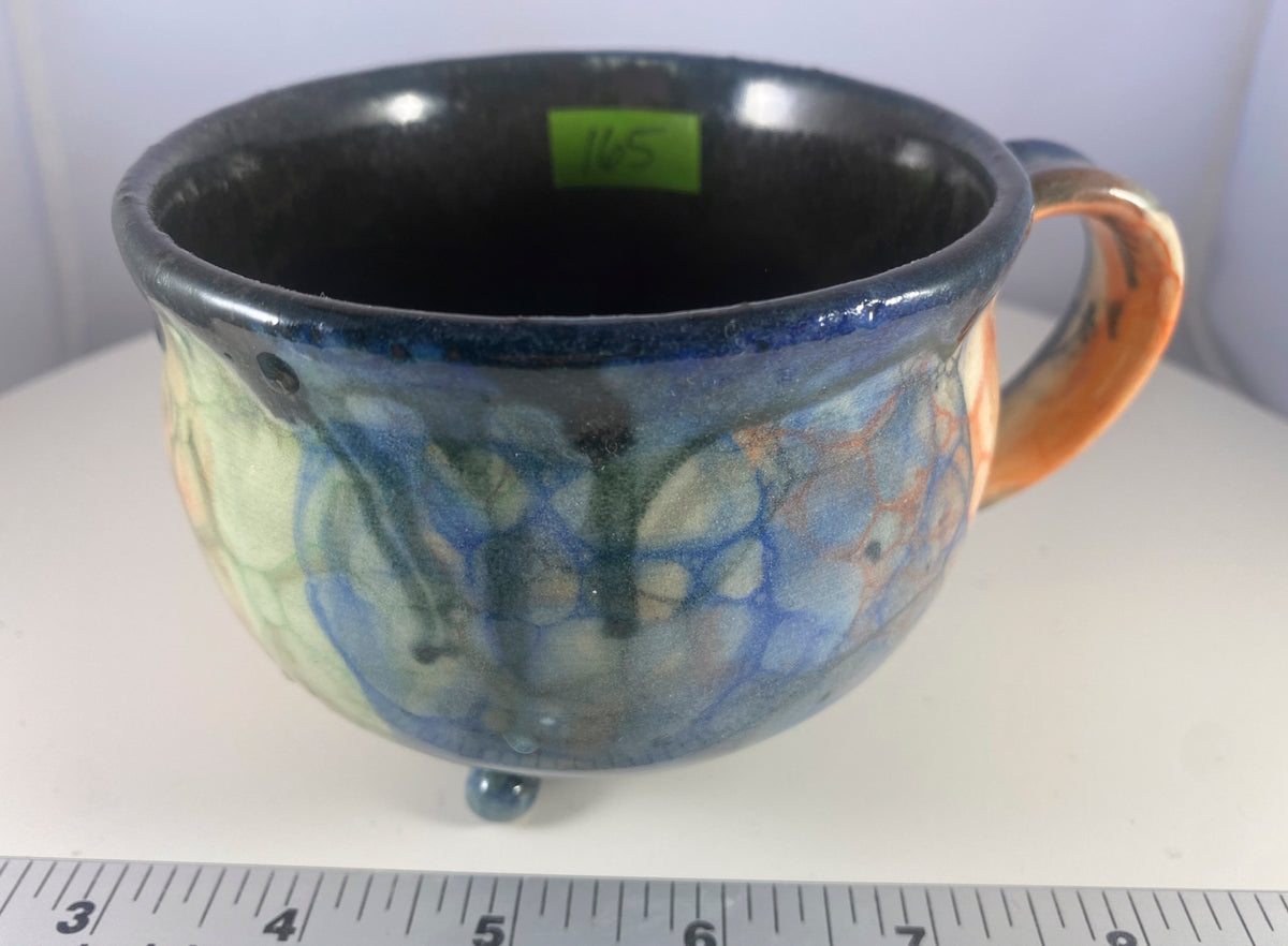 #165 Large Black Cauldron Mug