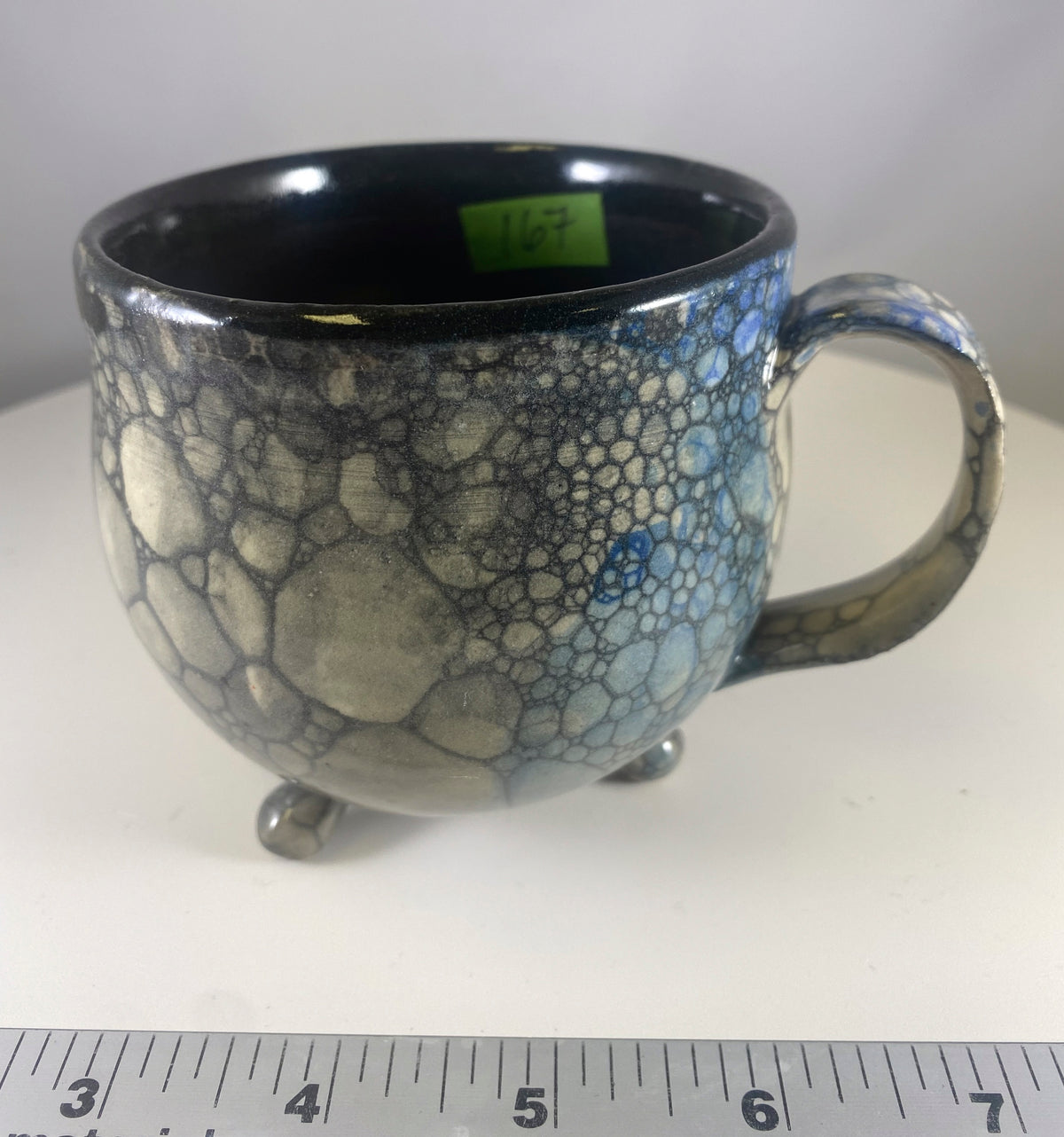 #167 Medium Black Cauldron Mug