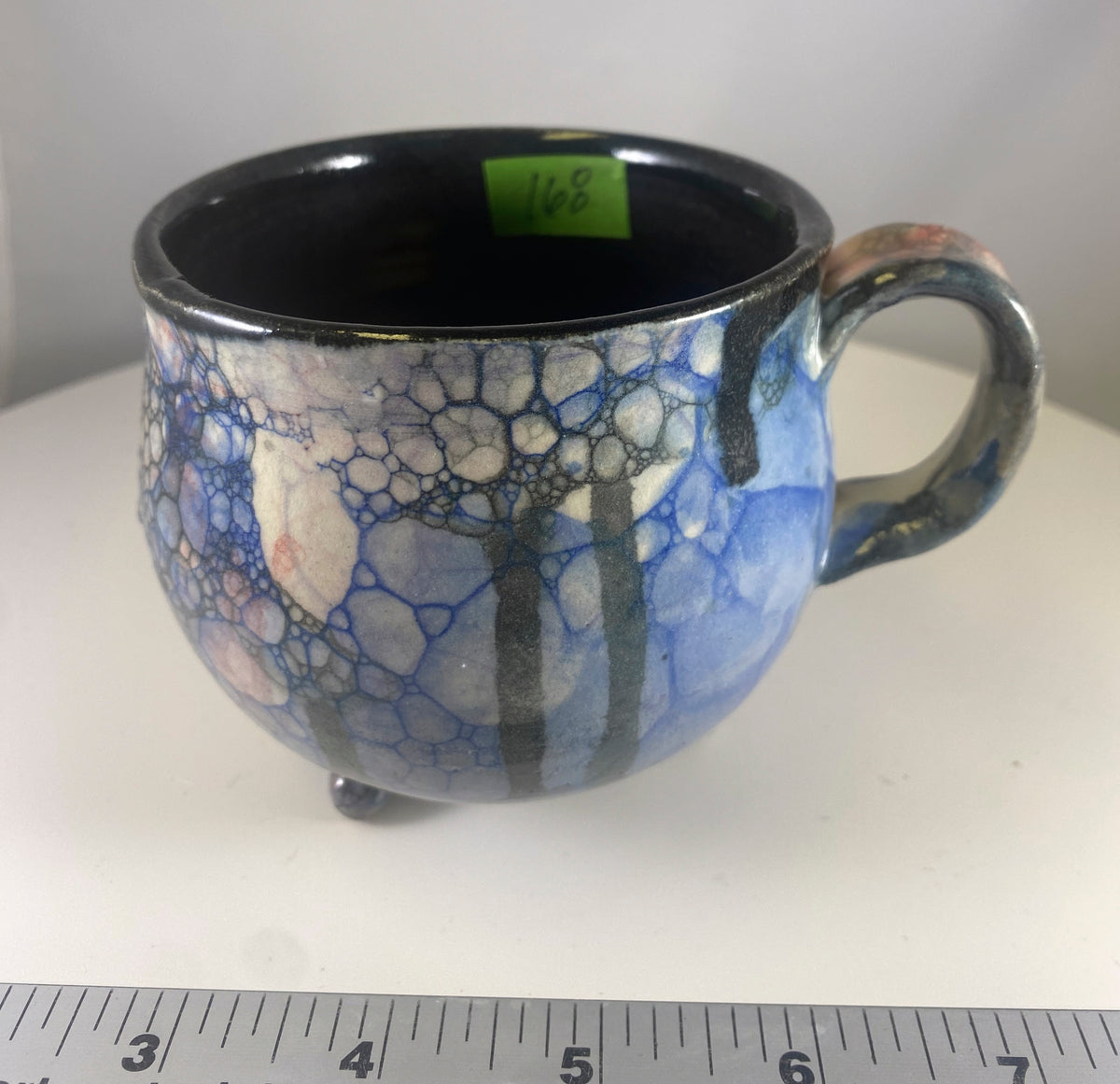#168 Medium Black Cauldron Mug