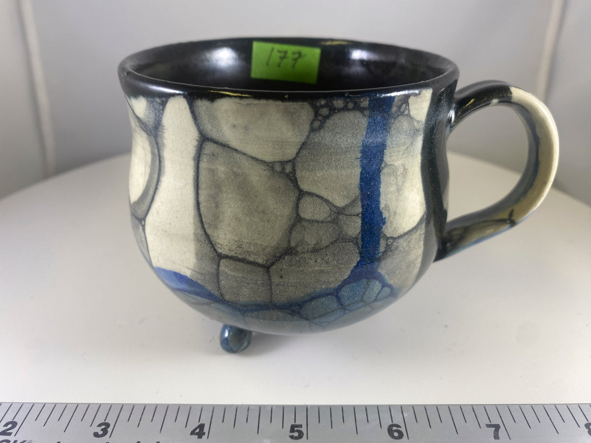#177 Medium Black Cauldron Mug