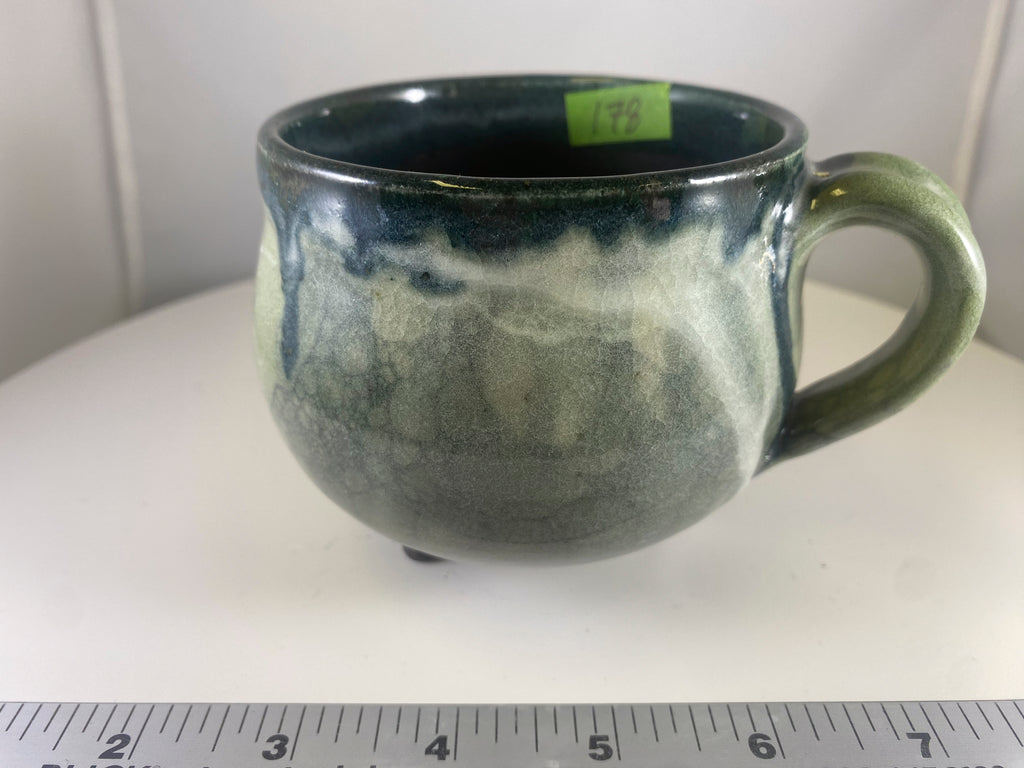 #178 Medium Black Cauldron Mug