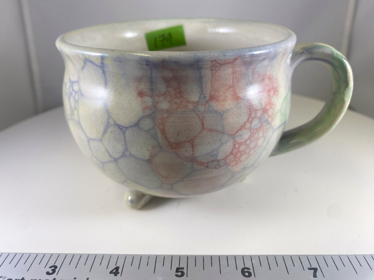 #179 Large White Cauldron Mug *seconds*