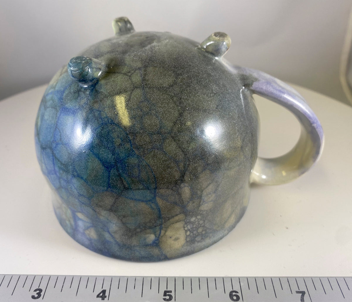 #180 Large White Cauldron Mug