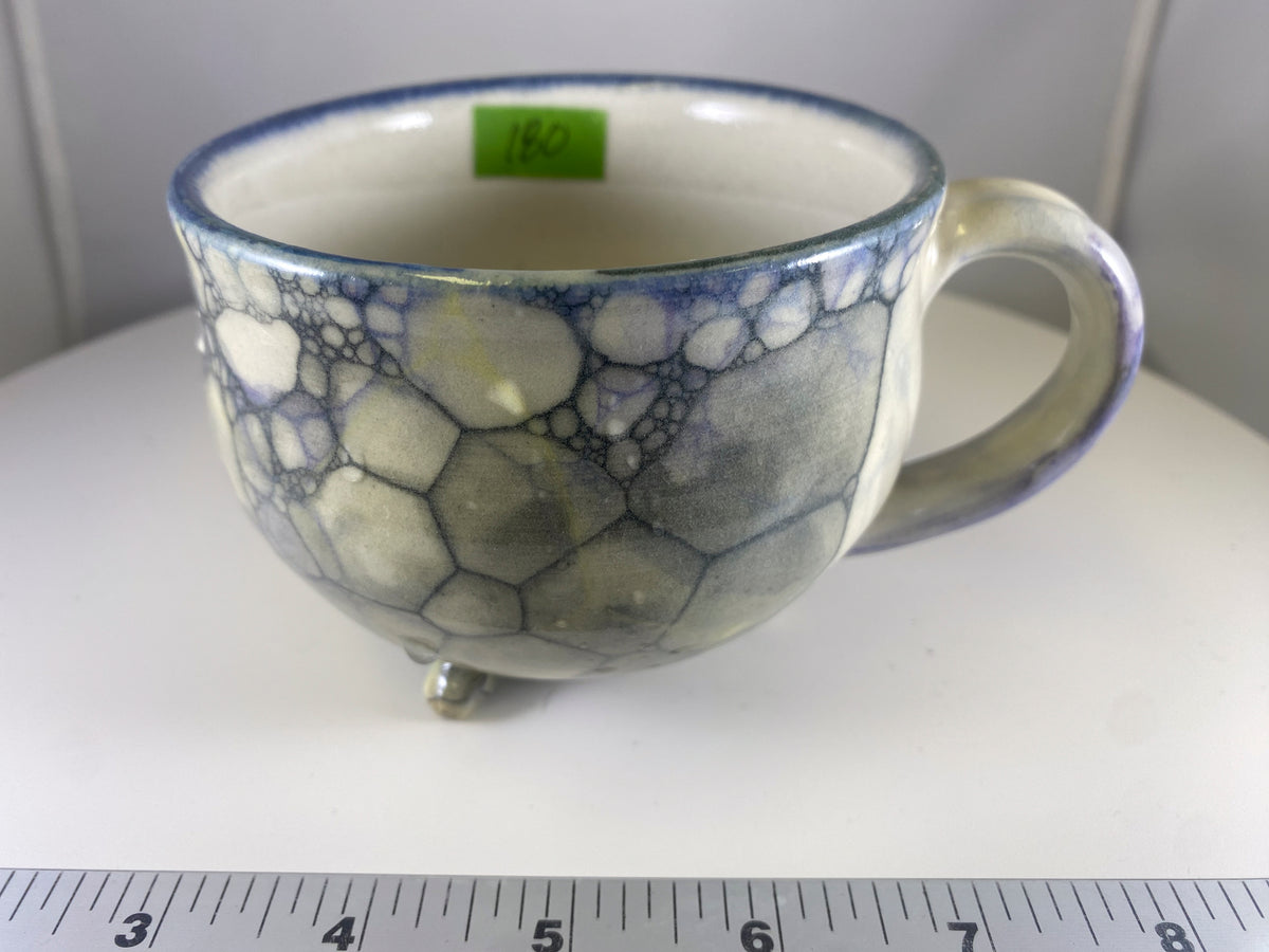 #180 Large White Cauldron Mug