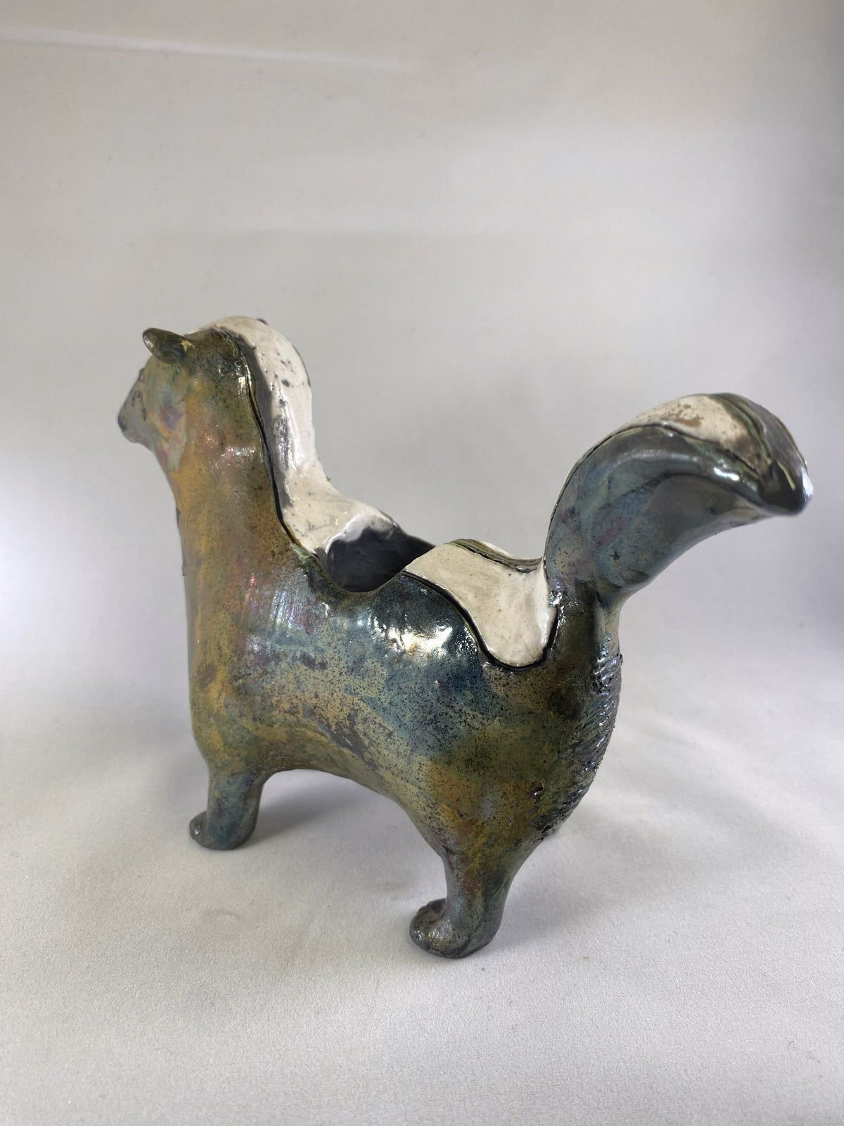 Metallic Raku Skunk