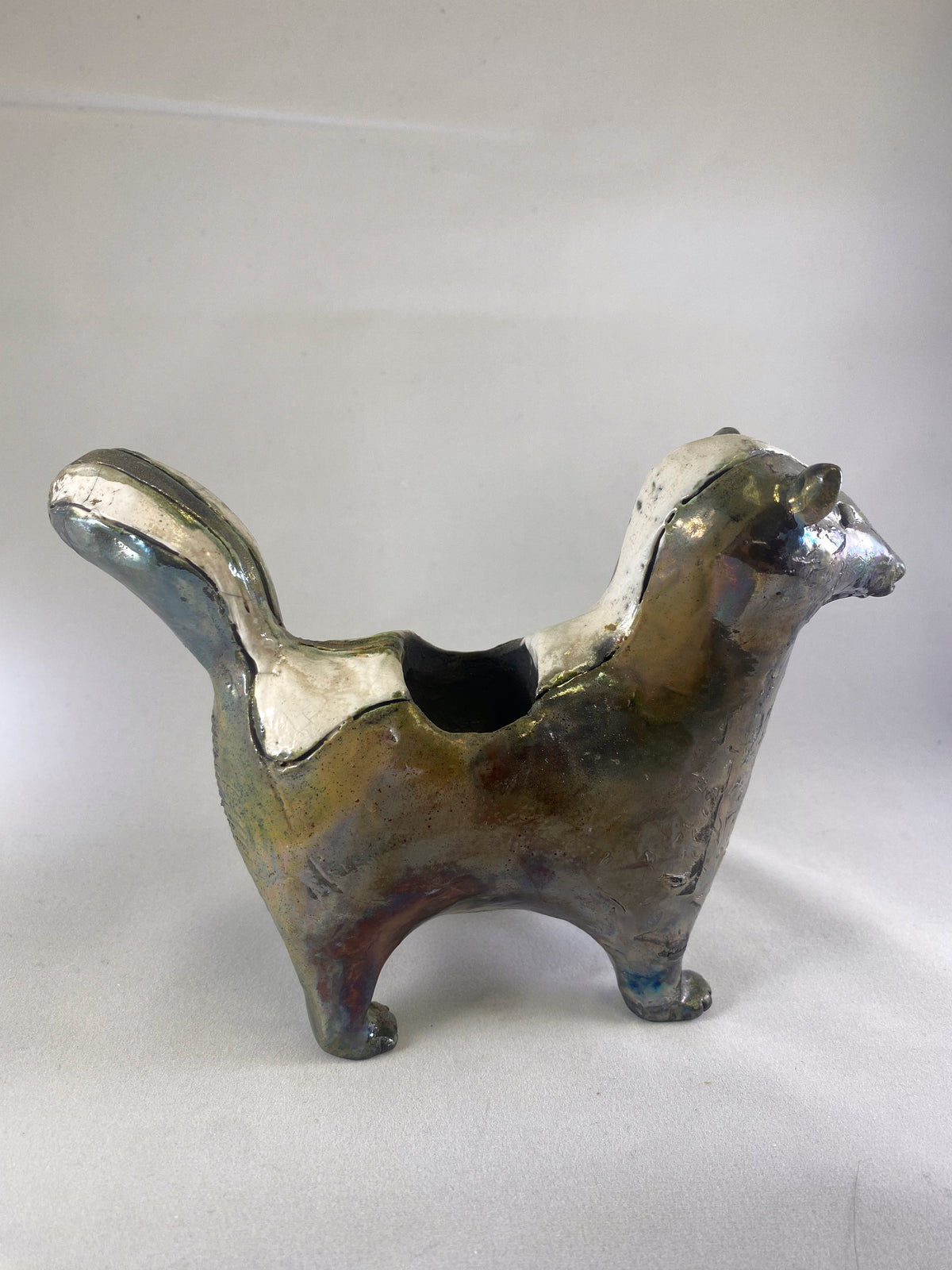 Metallic Raku Skunk